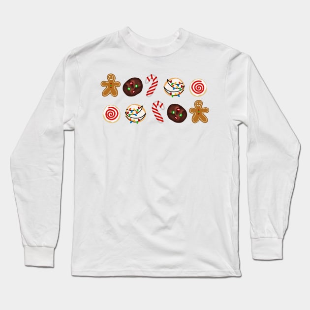 Christmas Cookies Long Sleeve T-Shirt by Xinoni